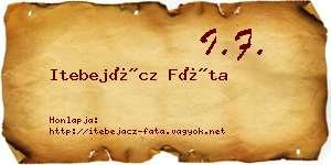 Itebejácz Fáta névjegykártya